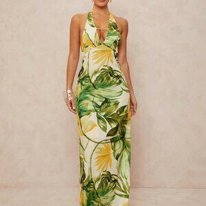 White Boho Women's Beach Vacation High-End Dress
